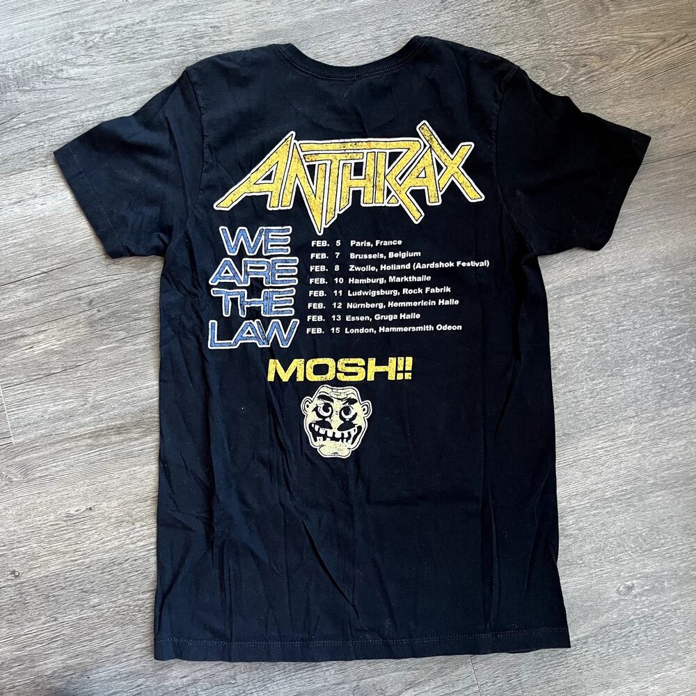 Anthrax We Are The Law Tour T Shirt Thrash Metal - Unisex XS/S